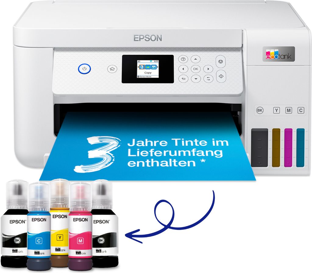 Epson Epson EcoTank ET-2856 ET2856 Multifunktionsdrucker Produktbild 