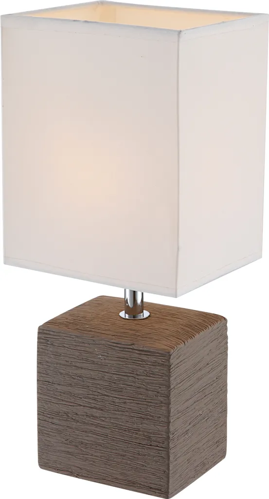 Globo Geri lampada da tavolo in Vetroceramica marrone, 1xE14; 21677