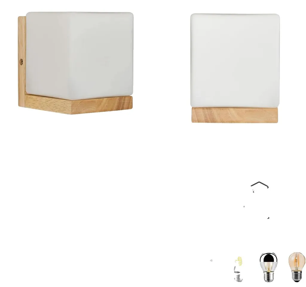 Applique murale vintage bois E27 basse consommation série Naturalia