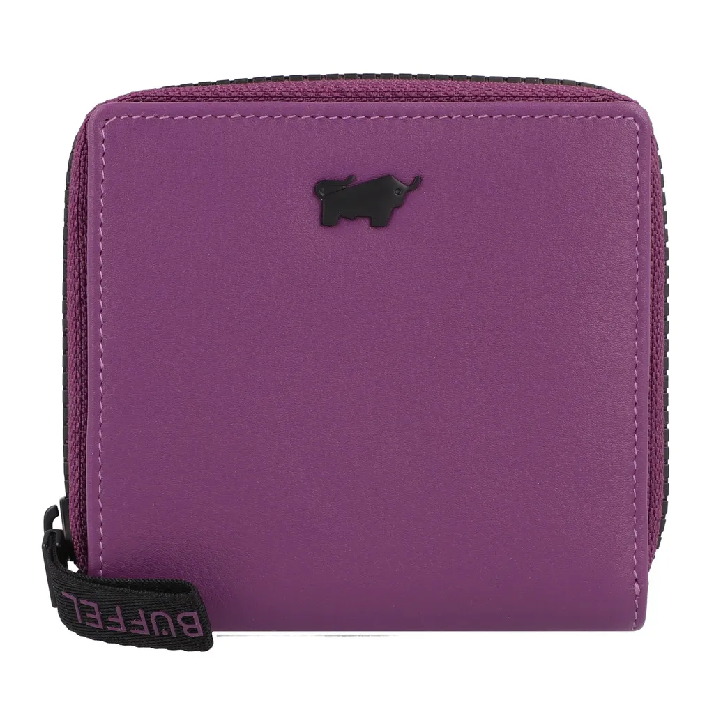 Petit portefeuille cuir pourpre Capri : Idéal pour sacs à main chic - 7