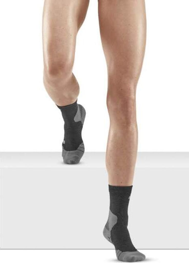 CEP light merino socks, hiking, mid cut, black black III