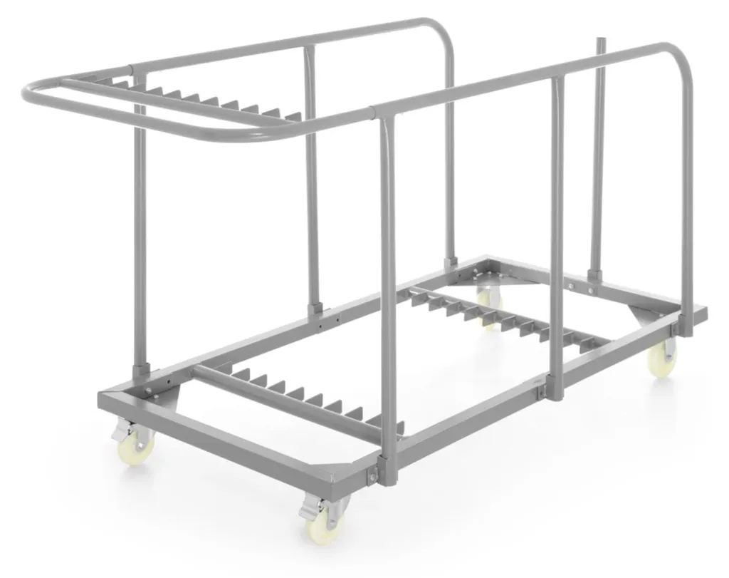 Chariot de manutention pour tables de banquet 180x85cm en acier HENDI