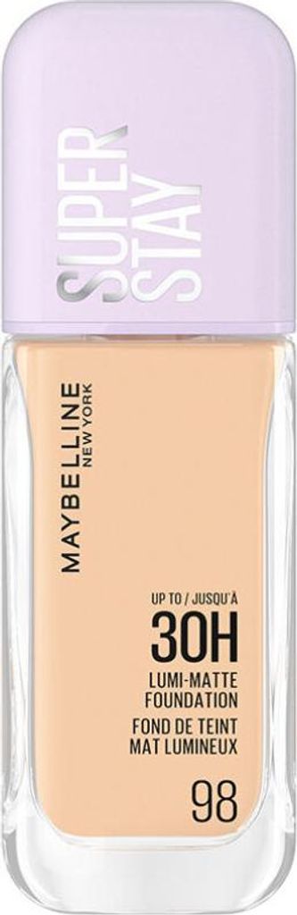 Maybelline Super Stay 30H Lumi-Matte Foundation langanhaltendes Make-up für Einigung des farbigen Hauttones 98 35 ml
