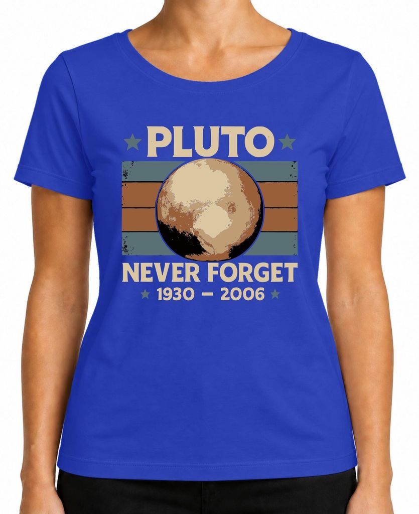 Pluto Never Forget 1930 2006 Vintage Retro Space Astronomy Obrázok produktu 