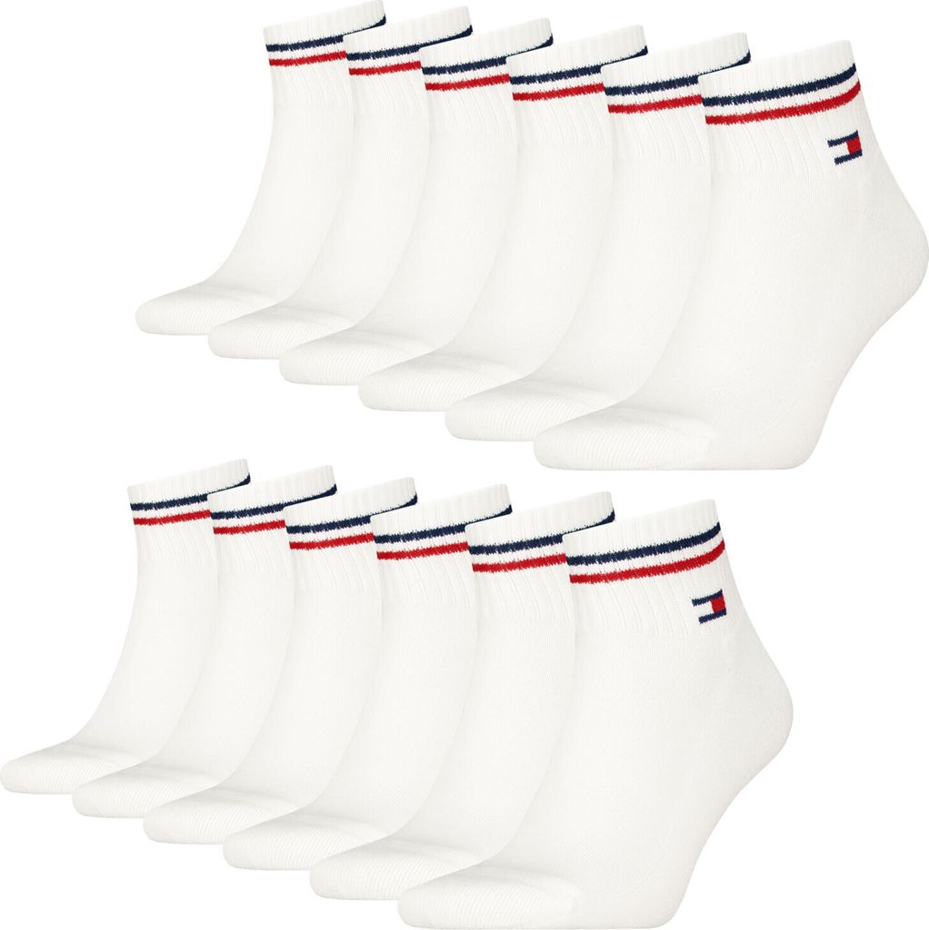 6 Paar Tommy Jeans Herren Quarter Iconic Socken