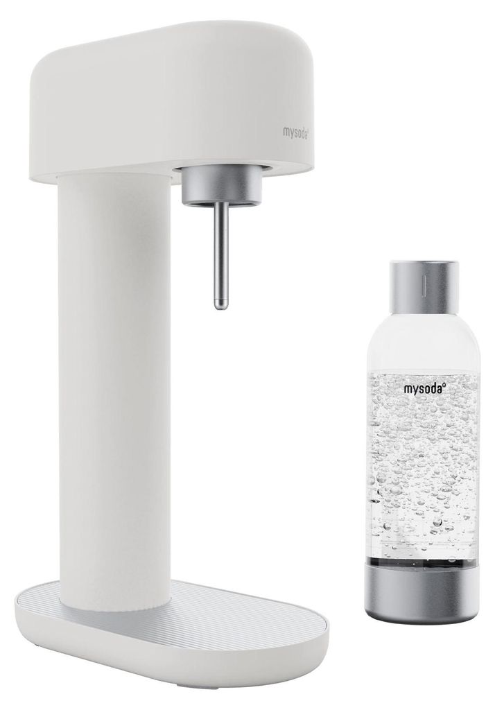 Mysoda Ruby 2 Design- Wassersprudler (White/Silver) mit 1L Produktbild 