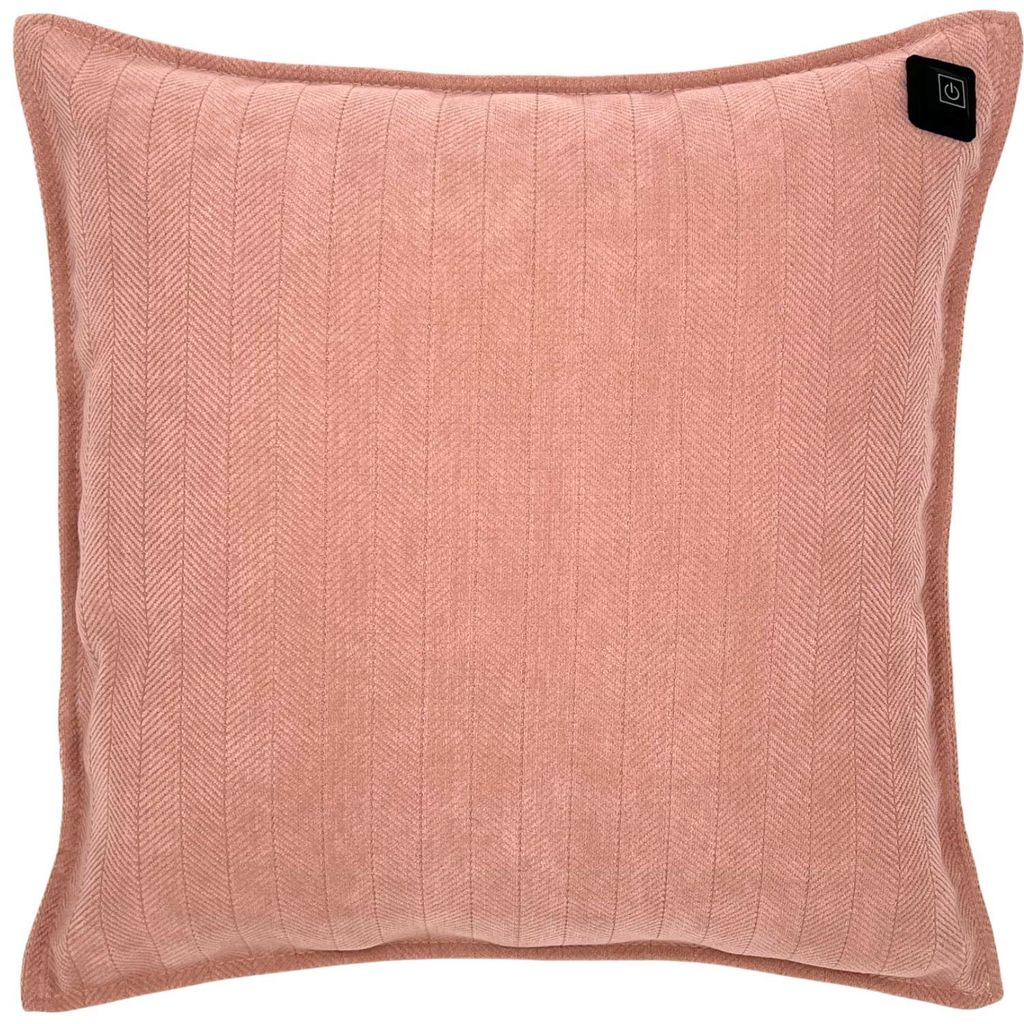 Warmpi Infrarot Wärmekissen mit 10.000mAh Powerbank – Chenille Rosa Heizkissen – 45x45 cm – Kabellos & mit integriertem 2,5 m Kabel verwen...