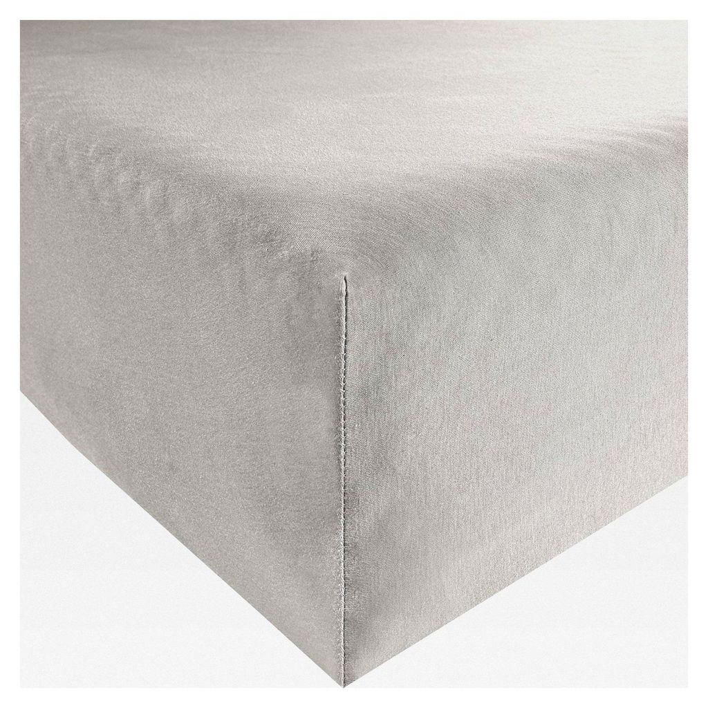 Formesse Spannbettlaken Jersey für Matratzen und Wasserbetten 140-200x160-220 cm in Grau