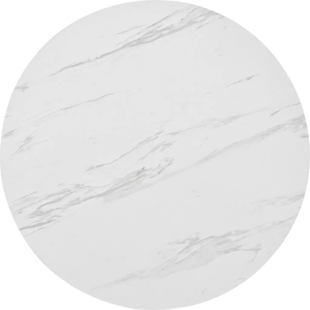 Tavolo Rotondo Marmo e Oro 80cm - Eleganza Flieks per Piccoli Spazi - 8