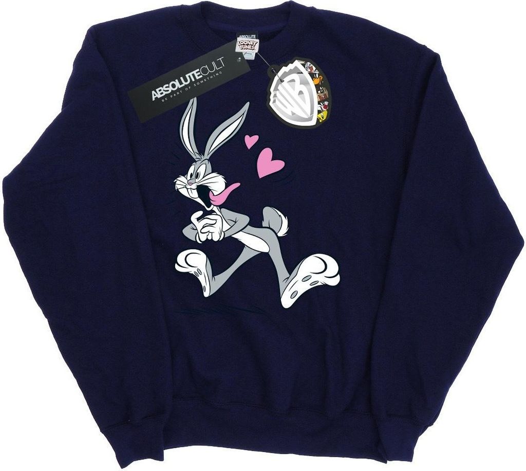 Looney Tunes - "In Love" Sweatshirt für Damen BI23516 (S) (Marineblau)