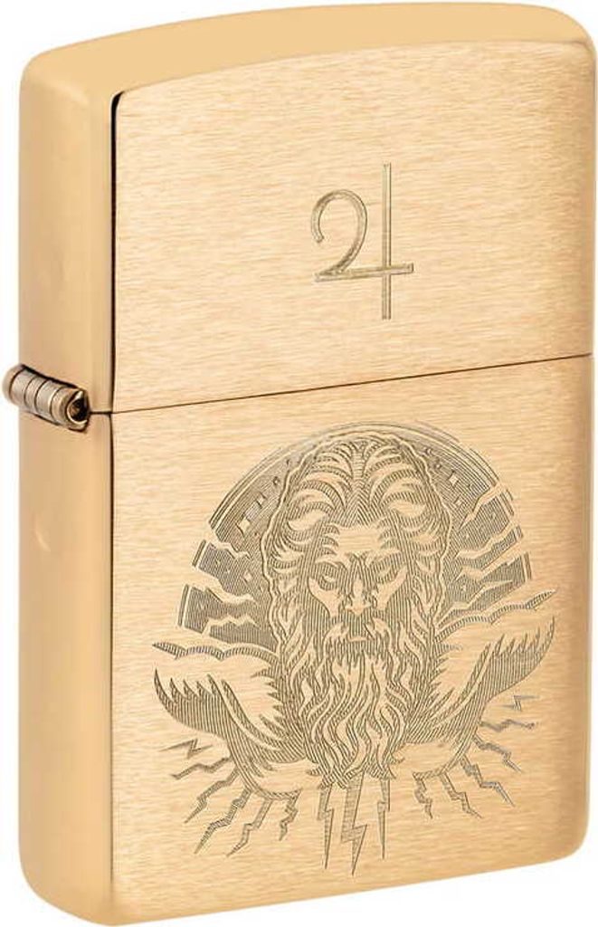Zippo Feuerzeug God Jupiter 60007355 aus Brushed Brass mit Laser Engrave Motiv