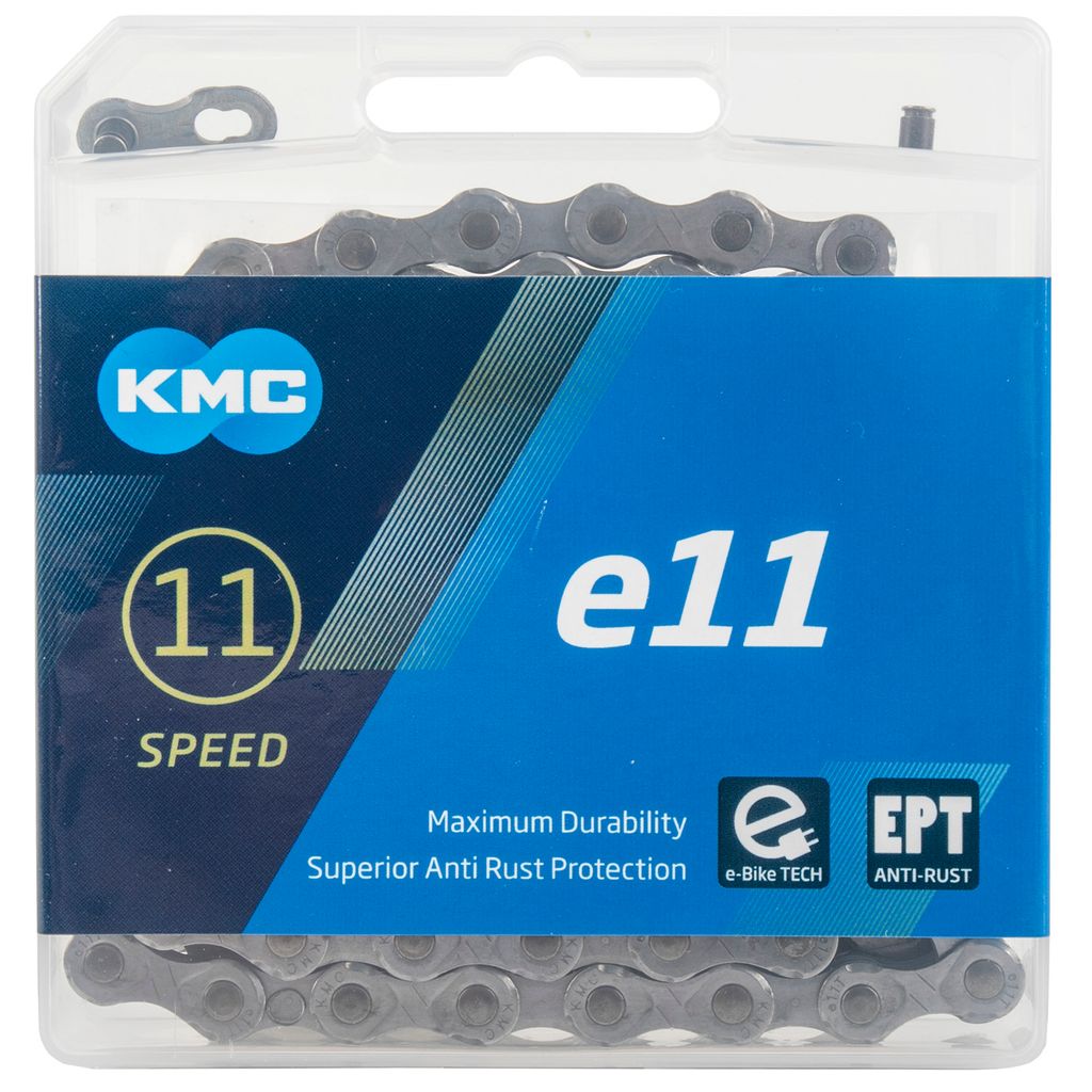 KMC 11 Fach Kette E11 Silber 136 Glieder für E-Bike Produktbild 
