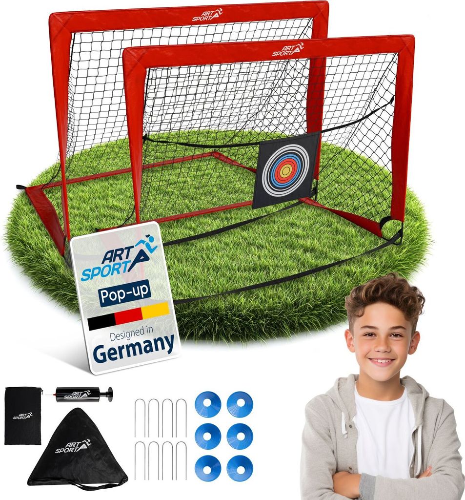 ArtSport Pop-up fotbalová branka Goal Master – sada 2 ks s Obrázek produktu 