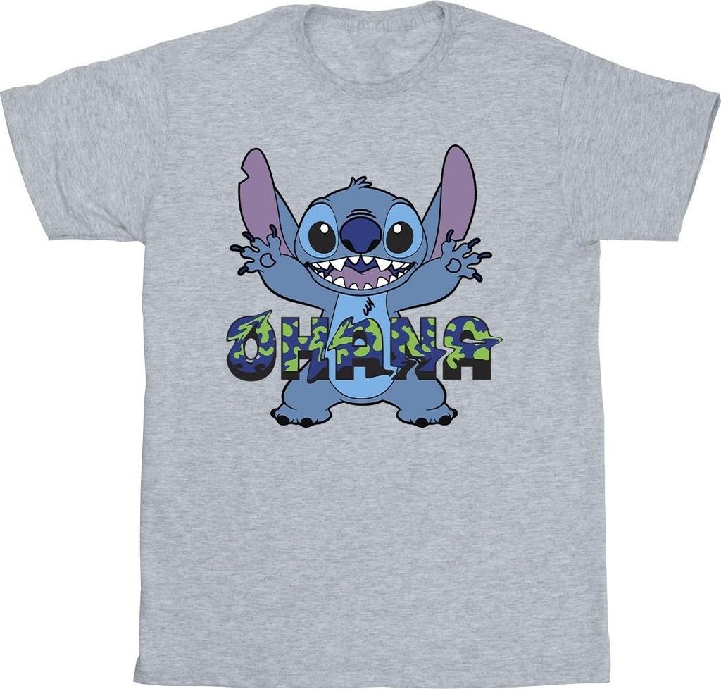 Disney - "Ohana" T-Shirt für Jungen BI50255 (128) (Grau)