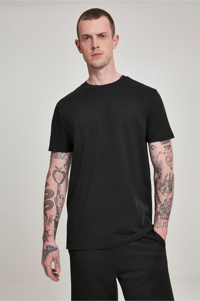 Urban Classics TB2684 | Basic Tee Herren T-Shirt - Farbe: Black - Größe: 4XL