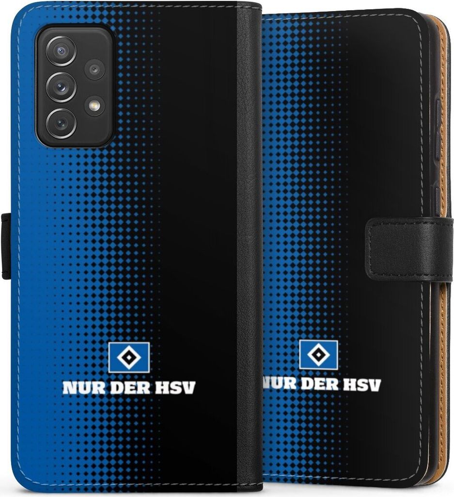 DeinDesign Klapphülle für Samsung Galaxy A72 Handytasche Lederhülle Tasche HSV Logo Offizielles Lizenzprodukt