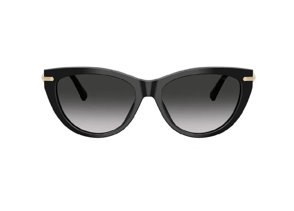 Tiffany TF4253 Lunettes de Soleil en Acétate Noir Verres Gris UV400