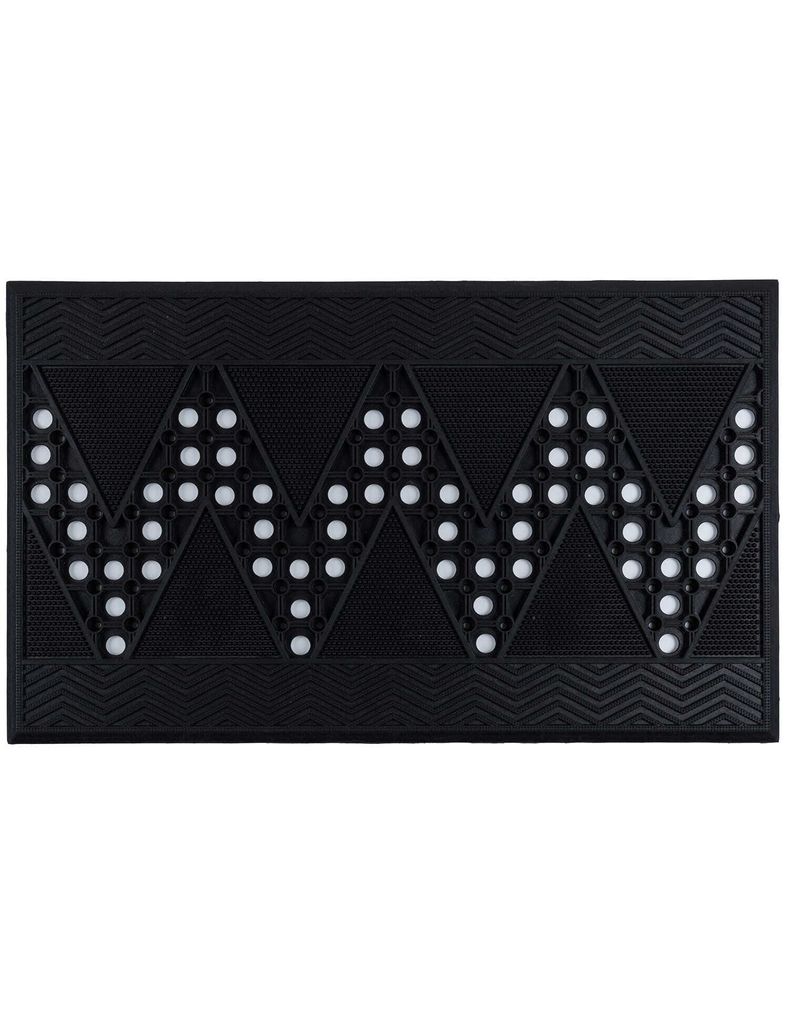 e-floor Schuhmatte 45x70 cm, Rutschfest, wasserdicht, schützt Böden vor Schmutz & Wasser, vielseitig einsetzbar - Zickzack