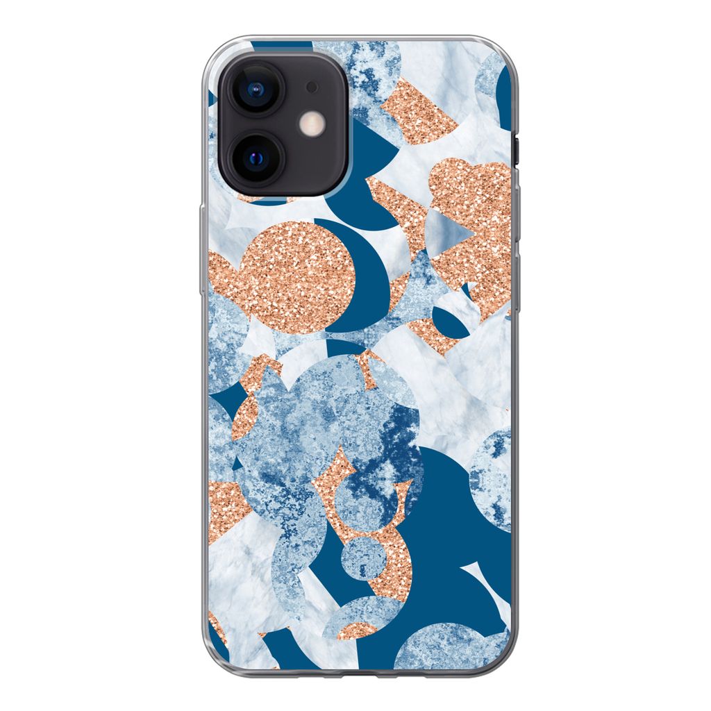 MuchoWow® Handyhülle Schutzhülle Hülle für iPhone 12 Marmor Produktbild 