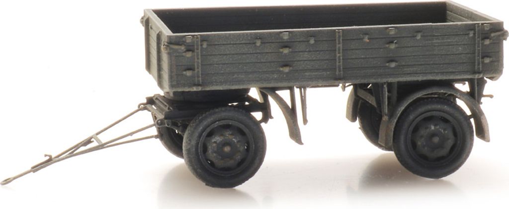 Artitec 6870559 H0 WM Einheitsanhänger E3 3t, grau 1:87 Fertigmodell aus Resin, lackiert