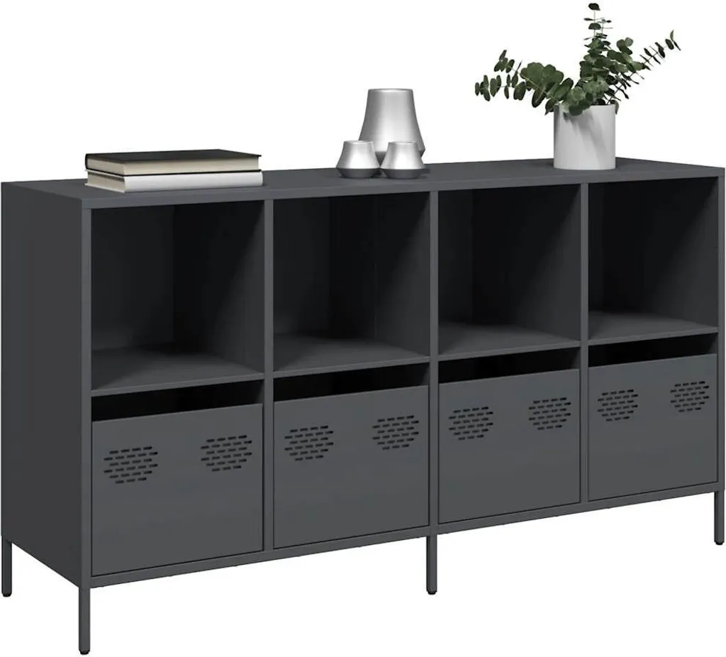 Mobile Buffet Acciaio Antracite 135 cm vidaXL | Stile Minimal