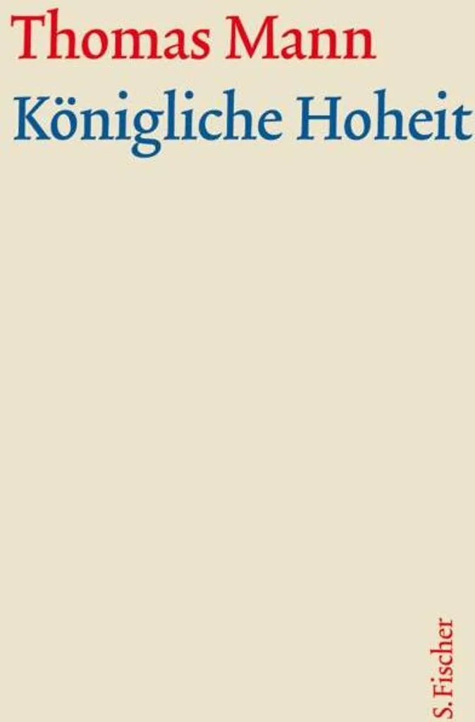 Königliche Hoheit Thomas Mann pour Recherche Littéraire 2 Vol
