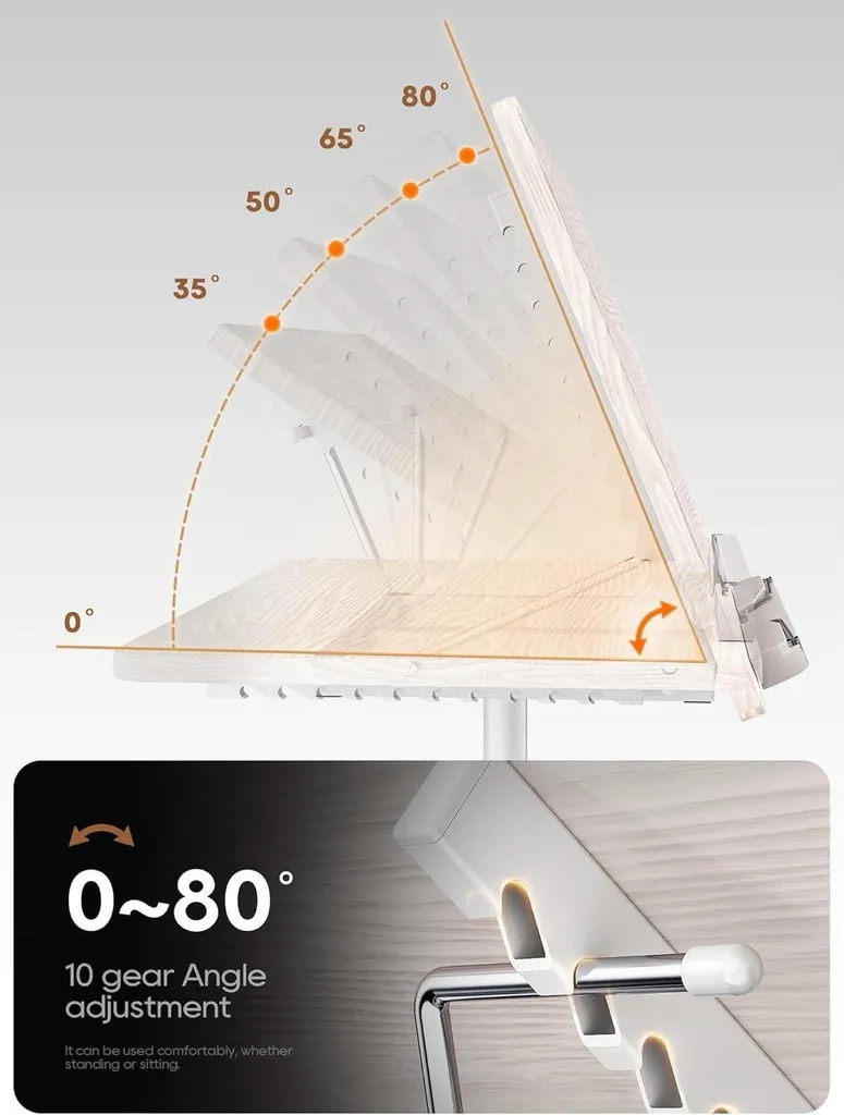 Support de livre stable et durable - Double usage sol/table 10 inclinaisons