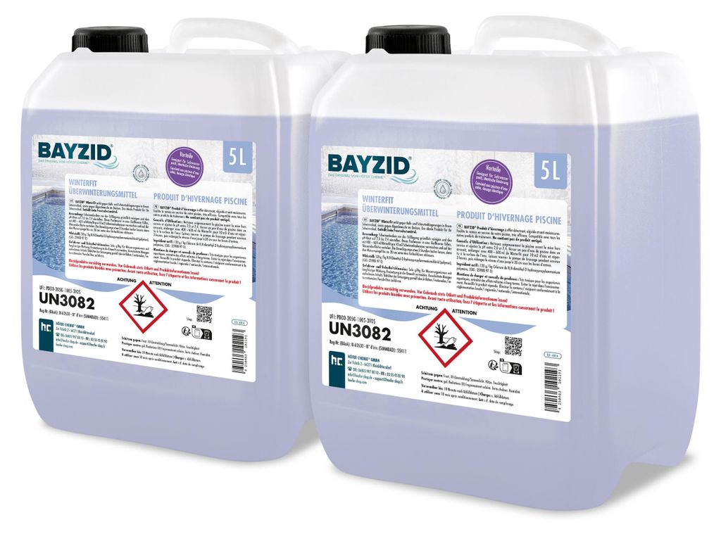 2x5 L BAYZID® Winterfit Überwinterungsmitte gegen Algen und Produktbild 