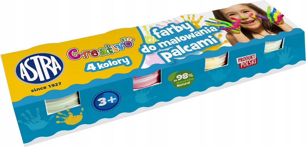 Fingermalfarben 4 Farben x 50ml Astra Creativo