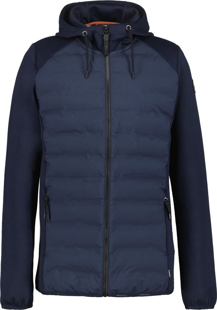 Icepeak Arzberg Steppjacke für Herren mit Kapuze, Größe:M, Farbe:Dunkelblau