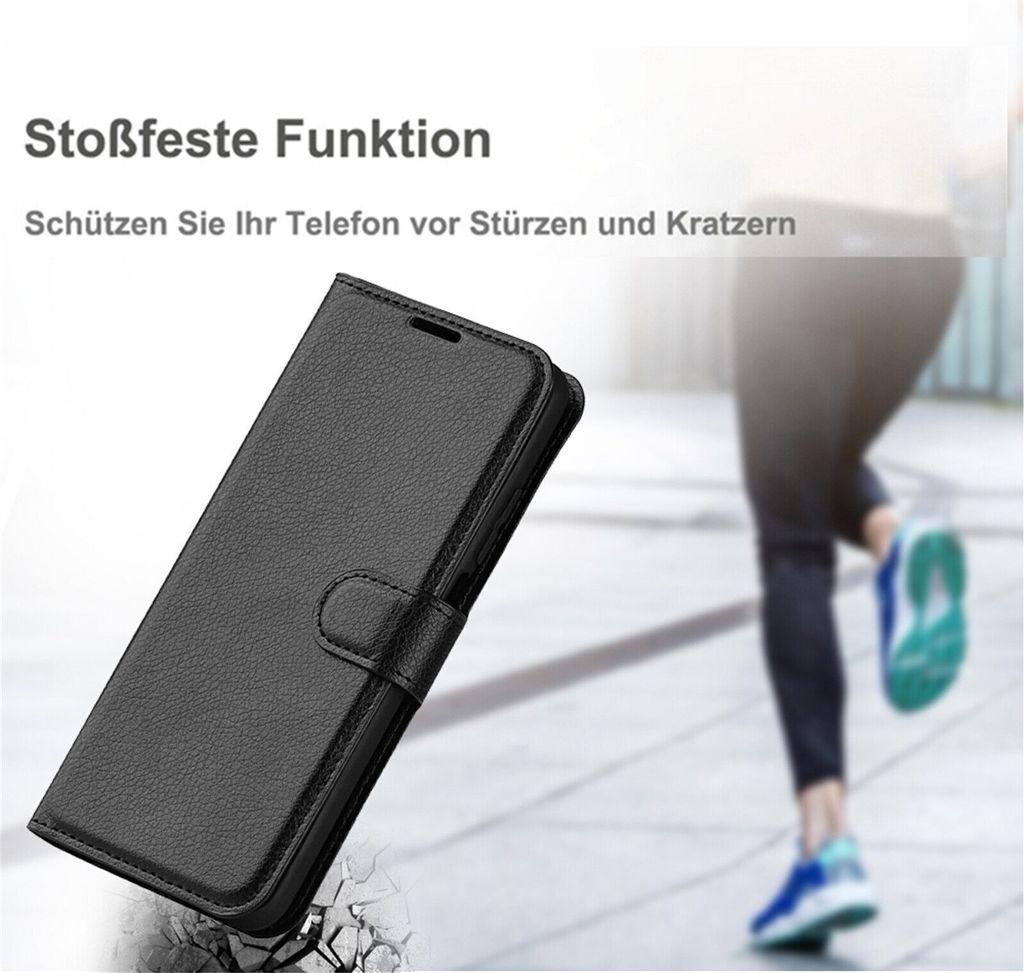 Klapphülle für Samsung Galaxy A55 5G (Schwarz) - Handyhülle Produktbild 8
