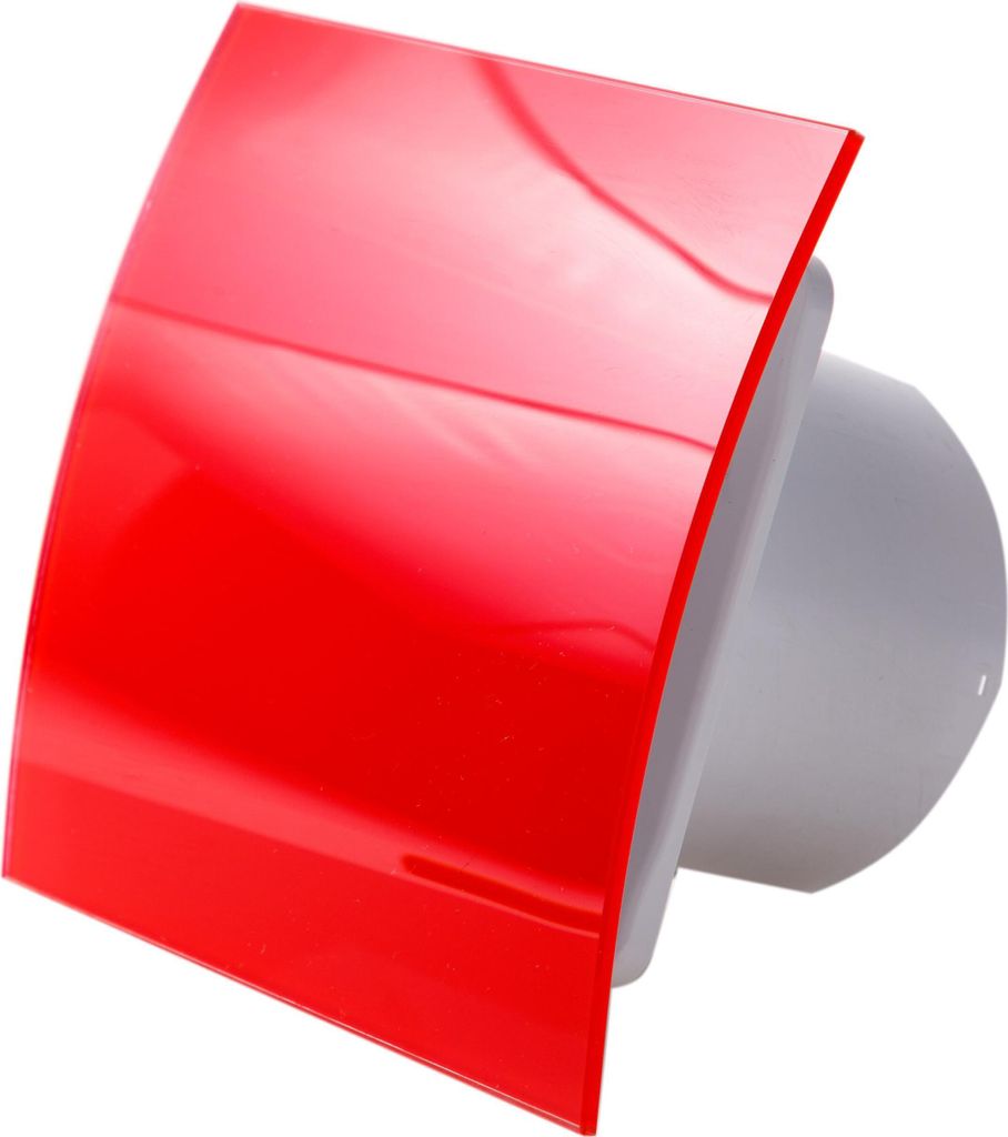 Kleinraumventilator Wandventilator System Turbo Escudo Rot 100 H mit Nachlauf & Hygrostat