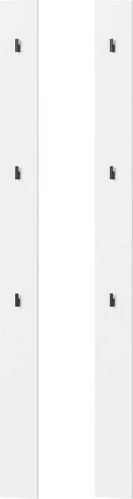 Porte-manteau mural BEZA blanc alpin : gain de place pour petite entrée