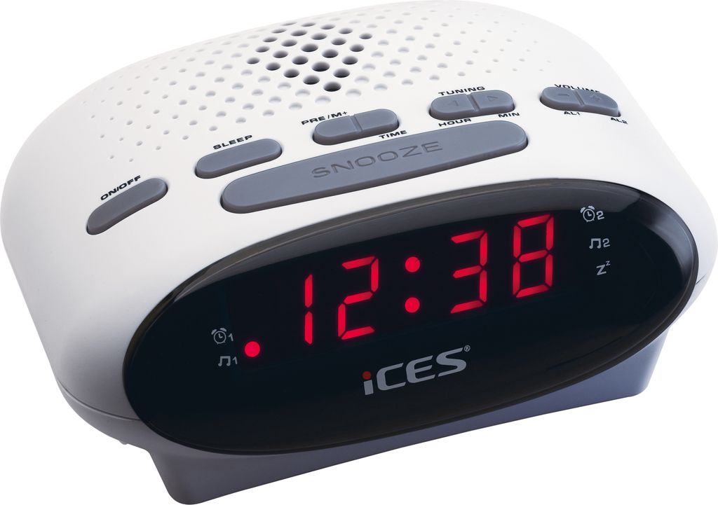 LENCO ICR-210 FM-Uhrenradio & Radiowecker. wei Produktbild 