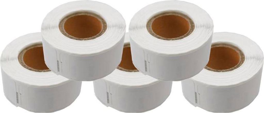 5 Rollen Etiketten für Dymo Typ 99017 Ettiketten 12,5x51 mm