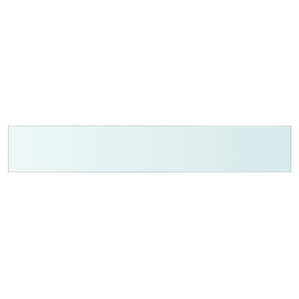 vidaXL Étagère en verre transparent 90 cm x 15 cm Image du produit 