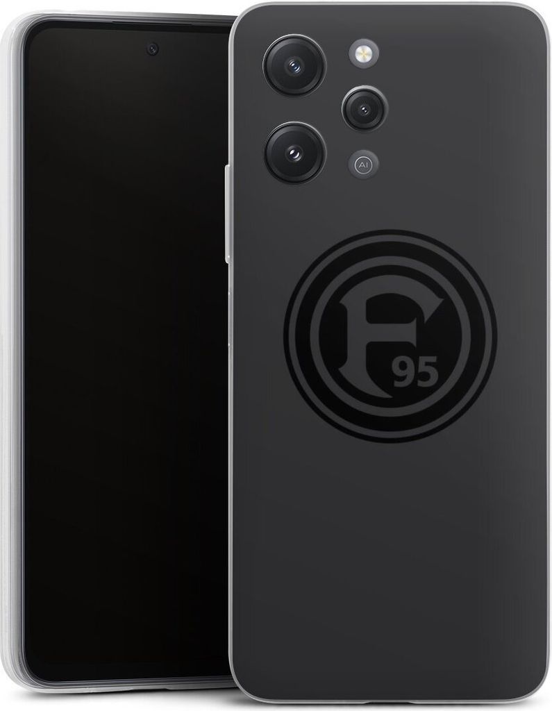 DeinDesign Slim Hülle für Xiaomi Redmi 12 Silikon Case Ultra Dünn Handyhülle F95 Fortuna Düsseldorf Logo