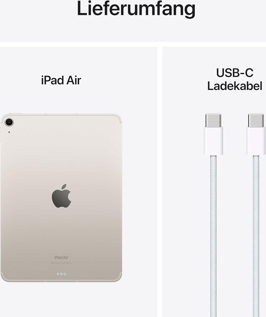 Tablet Apple iPad Air 13" M2 8 GB RAM 128 GB beżowy Zdjęcie produktu 10