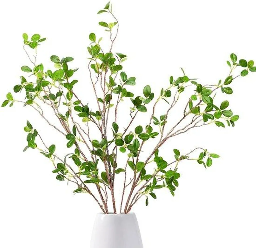 Ficus artificiel vert 110 cm sans entretien avec feuillage dense x3