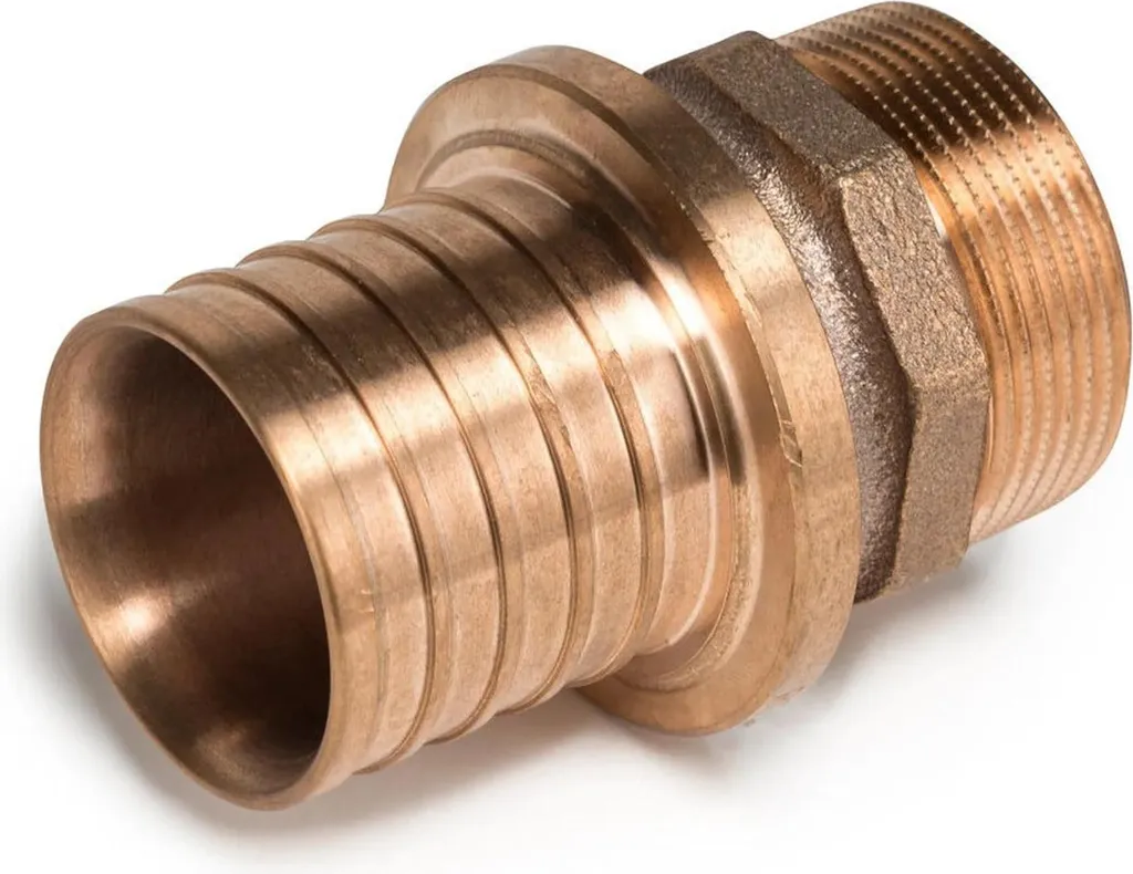 Raccordo REHAU RAUTITAN RX+ 50 R 1 1/2 Bronzo Senza Piombo 14600611001
