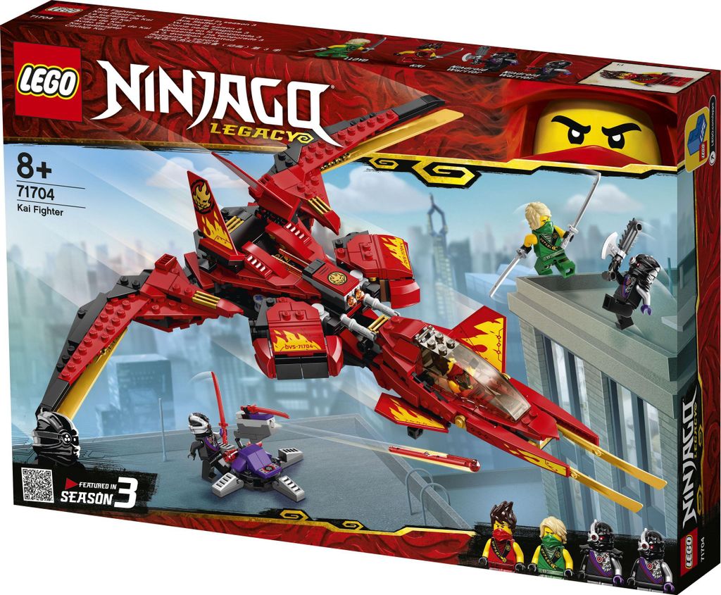 LEGO 71704 NINJAGO Legacy Kais Super-Jet Spielset mit Produktbild 