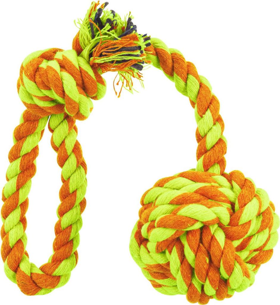 Spieltau, Baumwolle/Polyester ø 5,5/30 cm lime/orange Immagine del prodotto 