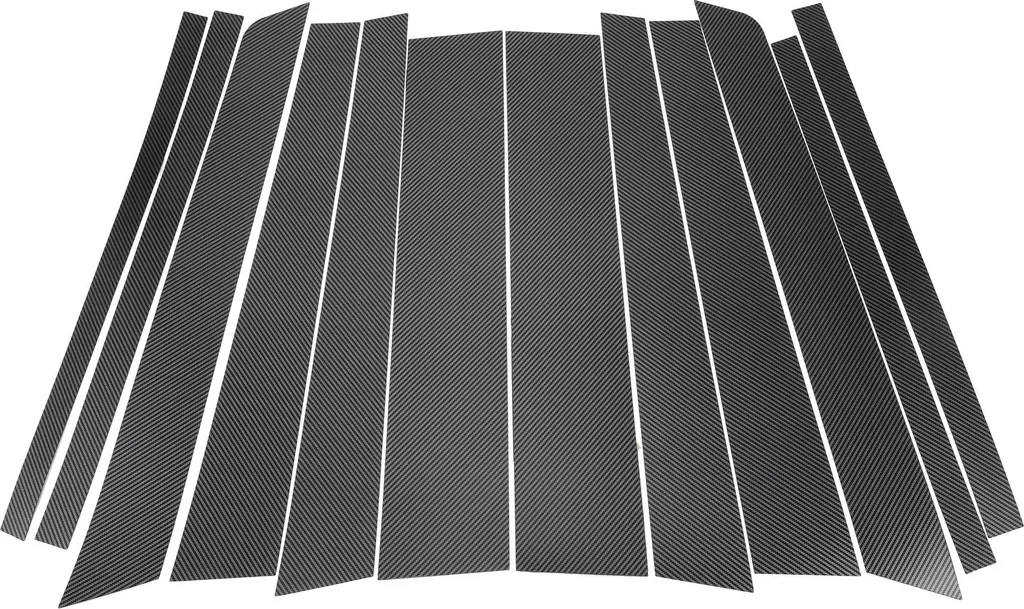 Protection Montant de Porte Anti-Rayures Carbone Noir pour Range Rover