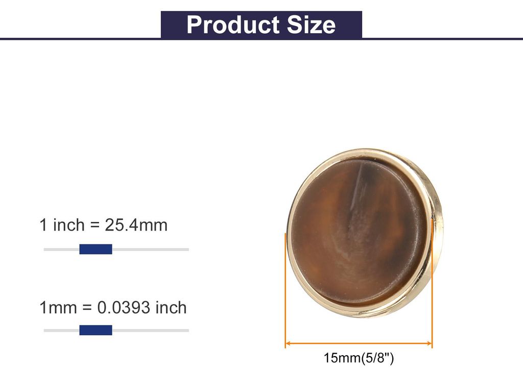 5 Stš¹ck Kn?pfe 15mm Buttons zum Ann?hen Marmormuster Runde Bastelkn?pfe ?senkn?pfe fš¹r Bekleidung Hosen Mantel Jacken Dekorieren Handwerk Sel...