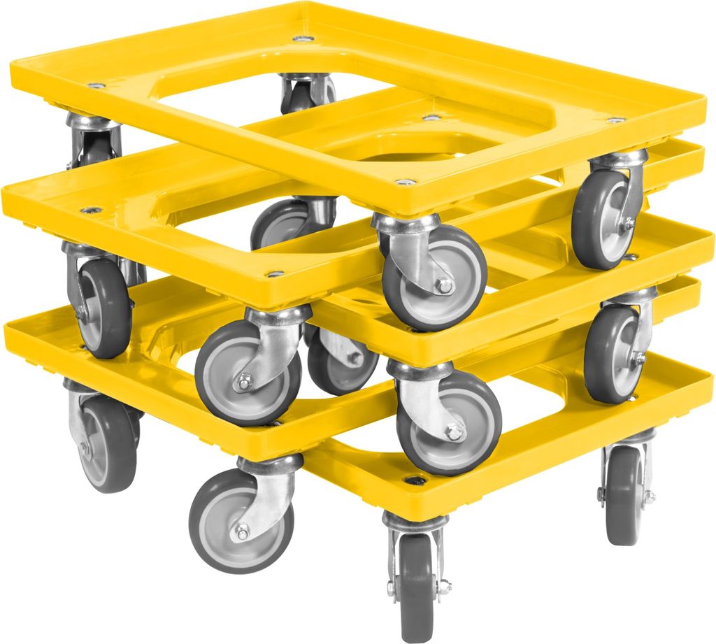 5 x Stück Transportroller für Kisten 600x400 mm 4 Produktbild 