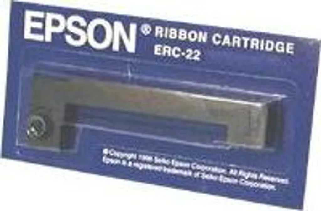 Nastro Epson ERC-22 Nero Originale per Stampanti ad Aghi M-180 M-190