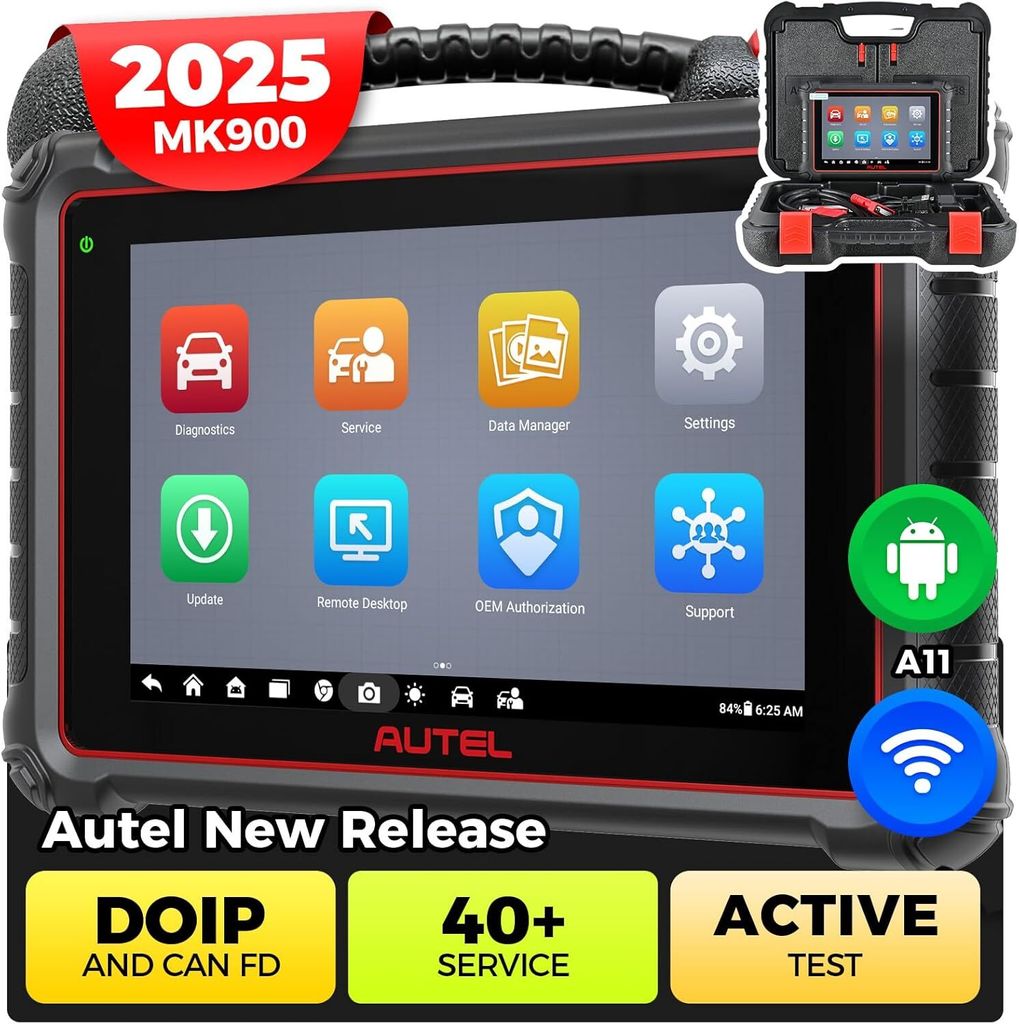 Autel OBD2 Diagnosegerät MaxiCOM MK900: 2025 Neue Ver. von Produktbild 