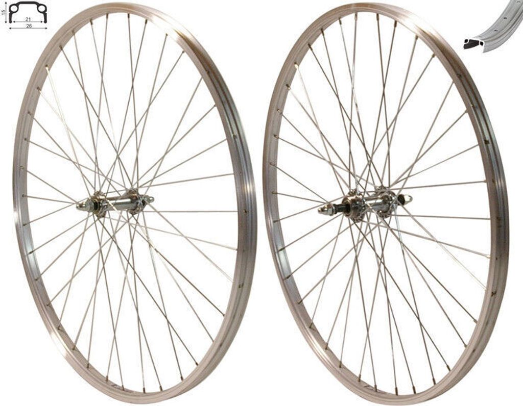 REDONDO 28 Zoll Laufrad Set Hinterrad und Vorderrad Kasten Produktbild