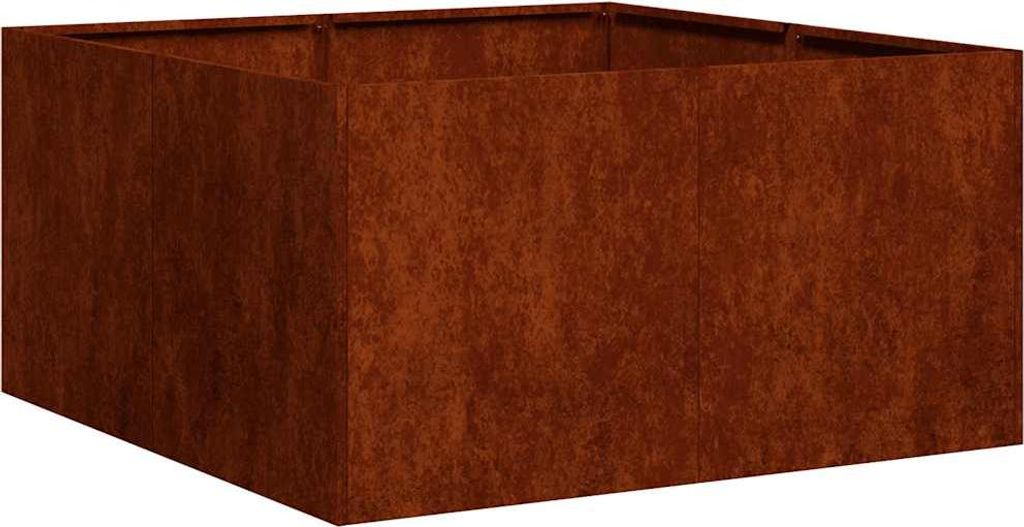 vidaXL Fioriera Rusty 80x80x40 cm Acciaio resistente alle Immagine del prodotto 