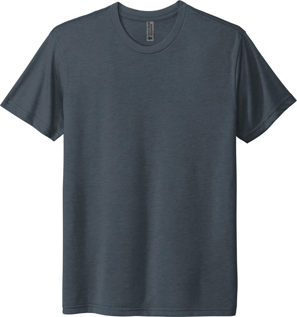 Next Level Apparel - T-Shirt für Herren/Damen Uni, Triblend (Gewebe aus drei Materialien) AB727 (XS) (Indigoblau)